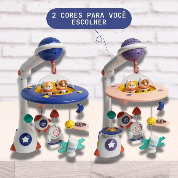 اسباب بازی آویز تخت کنترلی موزیکال طرح فضایی Universe Baby Bed Bell_اسباب بازی نوزادی