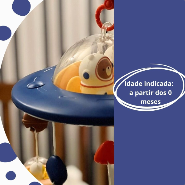اسباب بازی آویز تخت کنترلی موزیکال طرح فضایی Universe Baby Bed Bell_اسباب بازی نوزادی