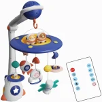 اسباب بازی آویز تخت کنترلی موزیکال طرح فضایی Universe Baby Bed Bell_اسباب بازی نوزادی
