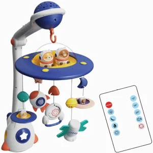 اسباب بازی آویز تخت کنترلی موزیکال طرح فضایی Universe Baby Bed Bell_اسباب بازی نوزادی