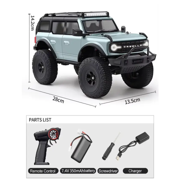 ماشین کنترلی آفرود Ford Bronco 4X4 فورد برانکو مقیاس 1:18 مدل RTR